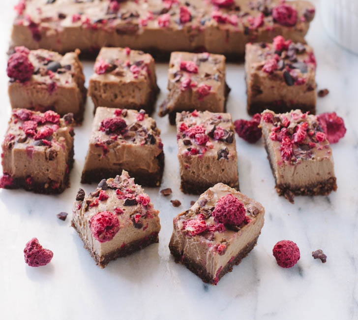 Chocolate Raspberry Cheesecake Bites