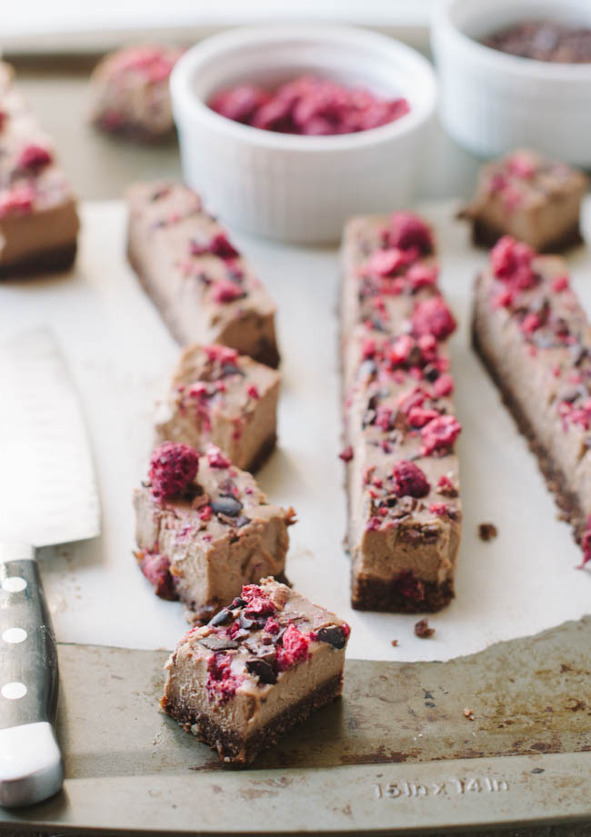 Chocolate Raspberry Cheesecake Bites