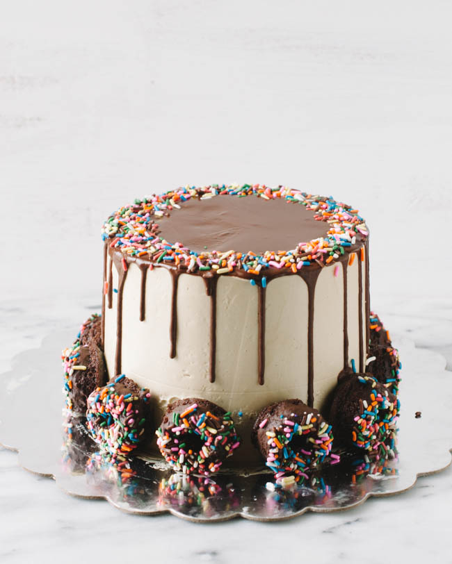 Coffee and Donuts Cake