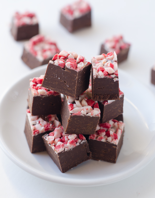 Easy Dark Chocolate Peppermint Crunch Fudge The Cake Merchant