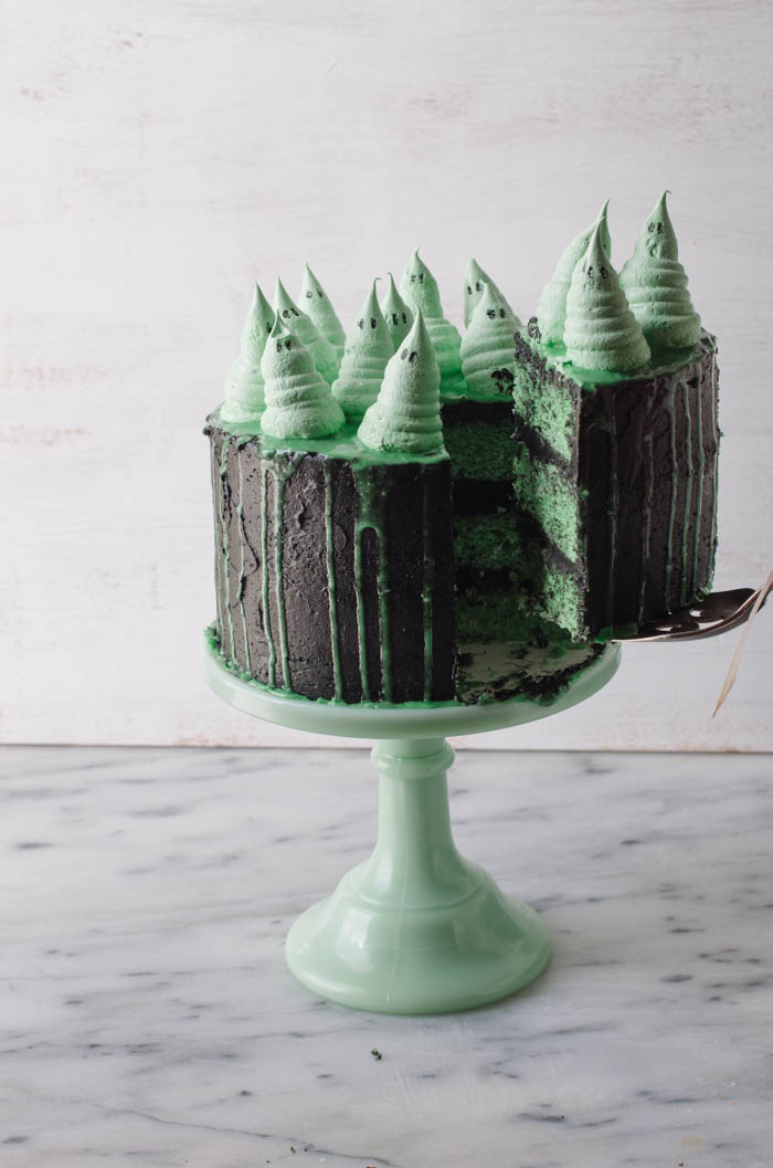 Green Ghoul Cake