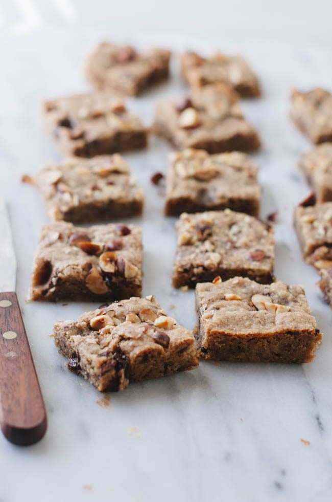 Hazelnut Blondies