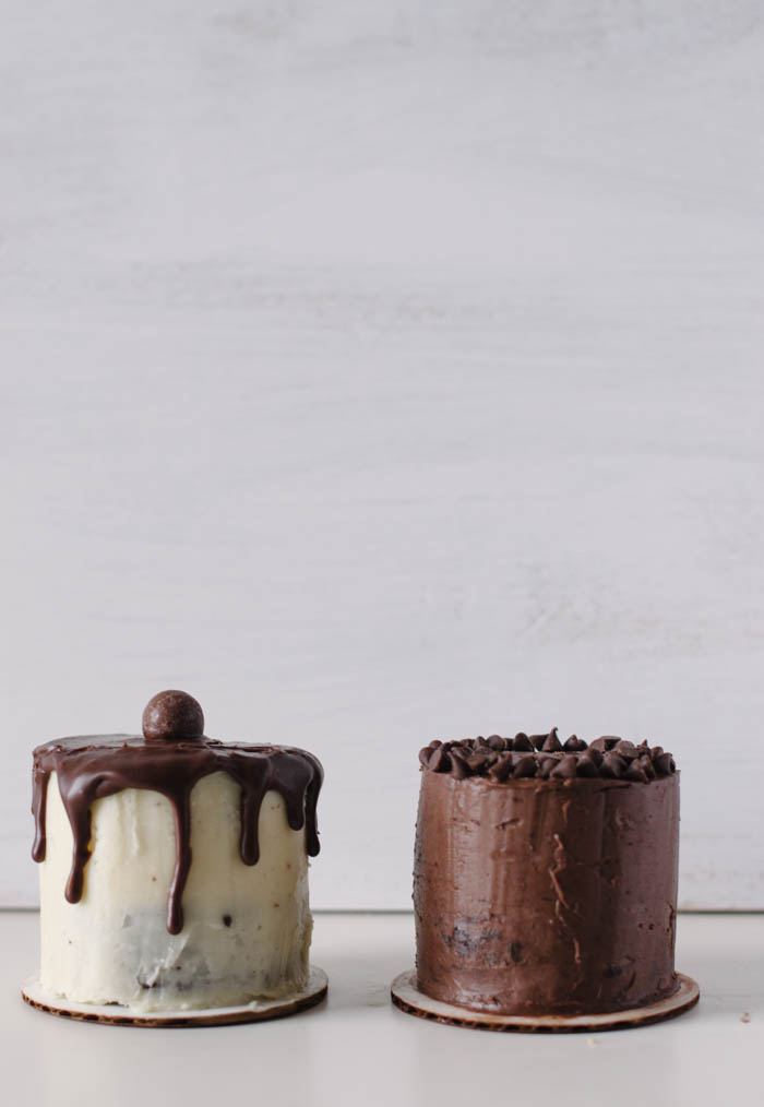 His and Hers Mini Layer Cakes