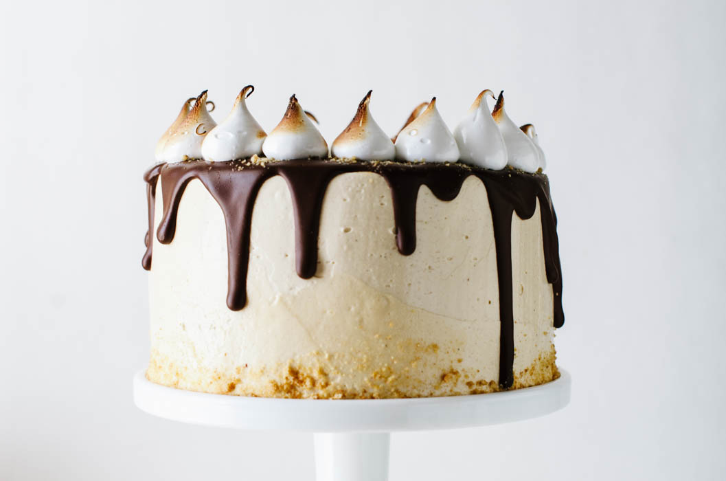 Peanut Butter Smores Cake