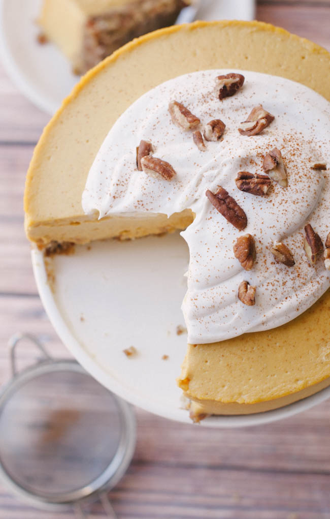 Raw Pumpkin Cheesecake