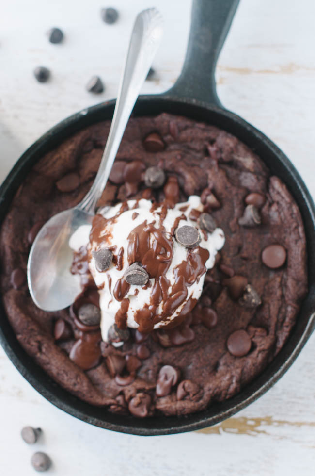 Skillet Chocolate Chip Cookies