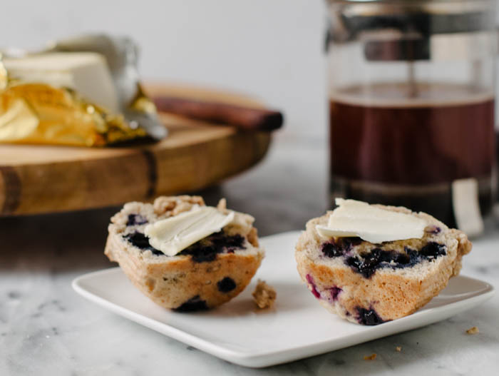 Small Batch Vegan Blueberry Muffins