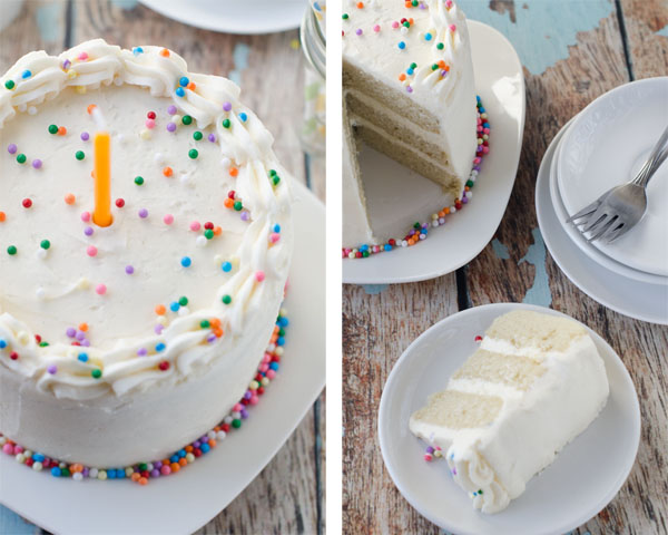 Vegan Vanilla Birthday Cake