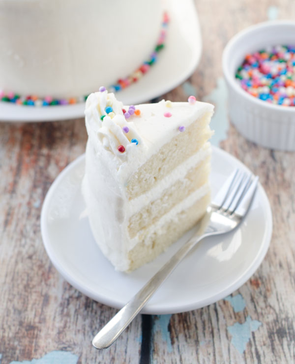 Vegan Vanilla Cake with Layers and Frosting Recipe