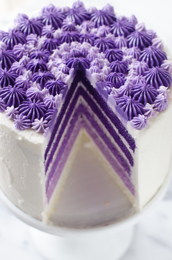 Purple Ombre Layer Cake The Cake Merchant