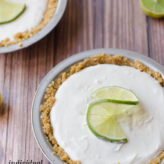 Individual Key lime cheesecake